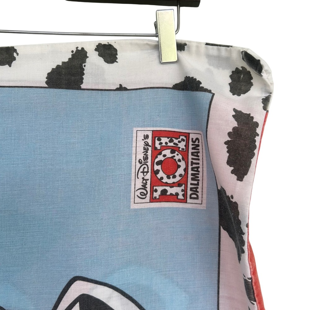 Disney 101 Dalmatians Pillowcase Standard Vintage 90s Pongo Perdita Spotted - Picture 4 of 8